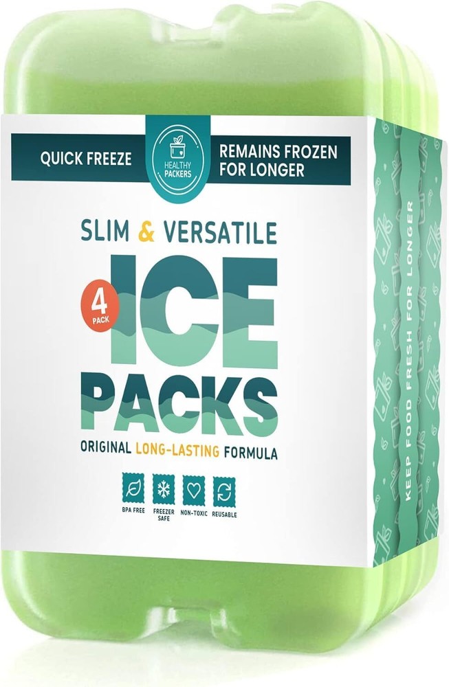 Ice Pack for Lunch Box - Freezer Packs - Original Cool Pack | Slim & Long-Las...