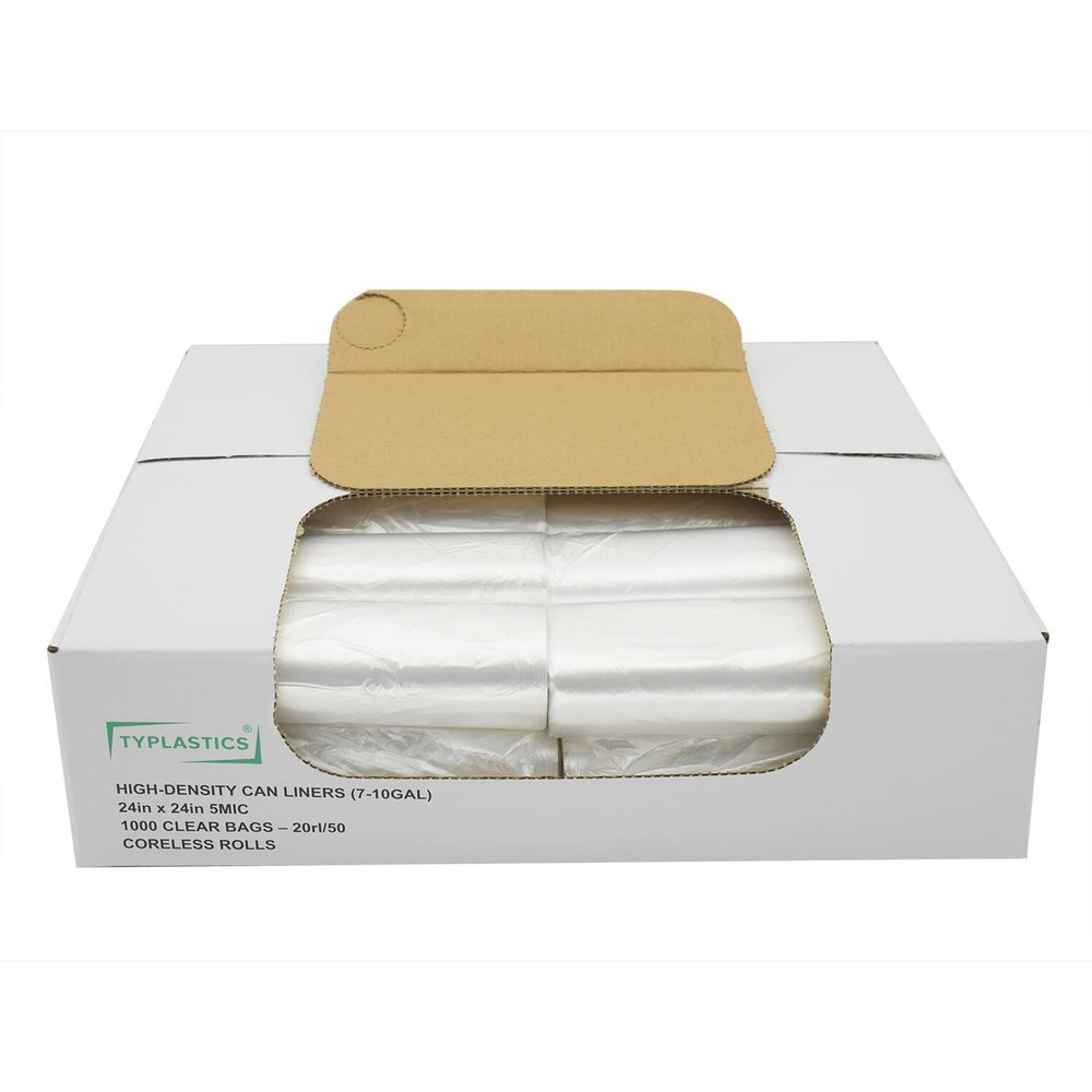 Trash Can Liner - Wholesale 1000 Count Garbage Bags on Perforated Roll 7-10 G...