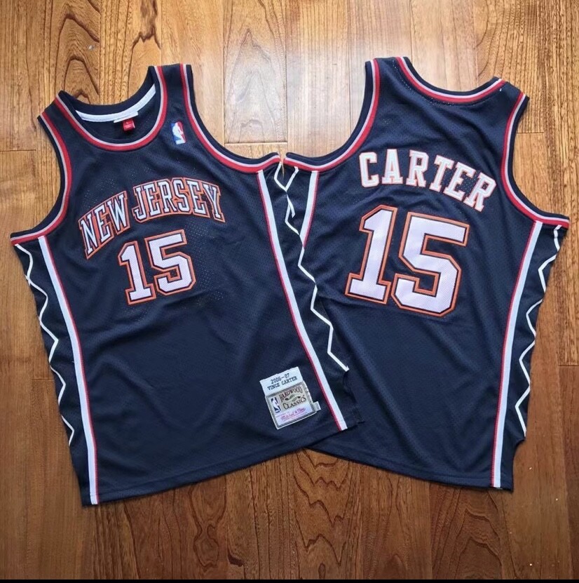New Jersey Nets Vince Carter Blue regular season basketball retro jersey