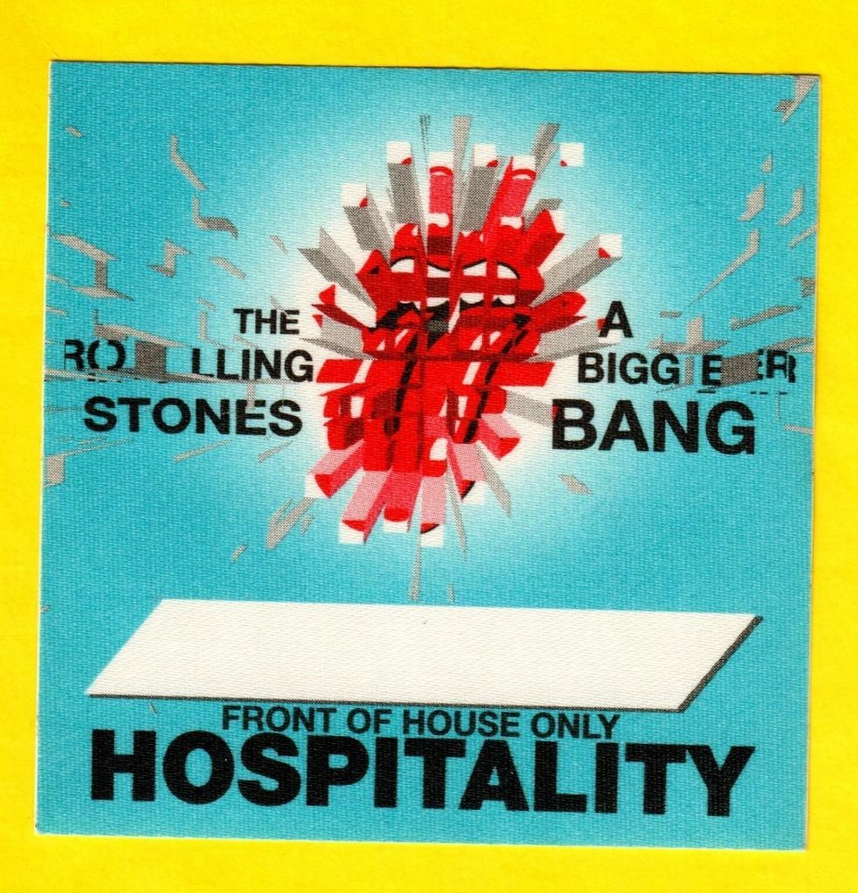 Rolling Stones Tour 2005 A Bigger Bang Backstage Pass - HOSPITALITY Blue #2