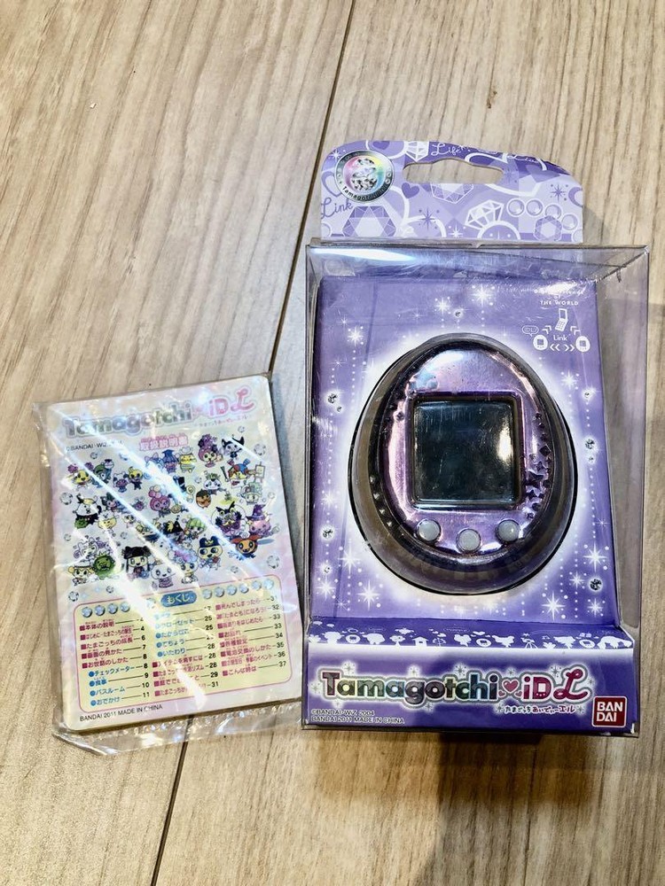 Bandai Tamagotchi iDL Purple Virtual Pet Electric Game with Box Tested