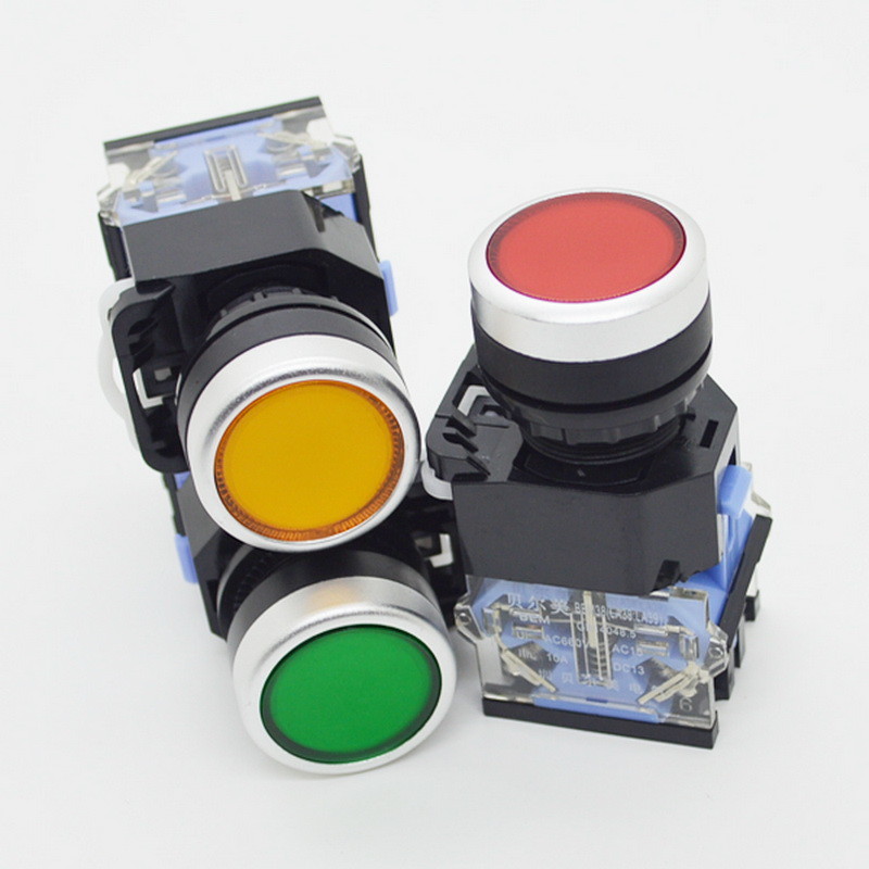 22mm 10A Push Button Switch Momentary Control 660V NO+NC START STOP DPST