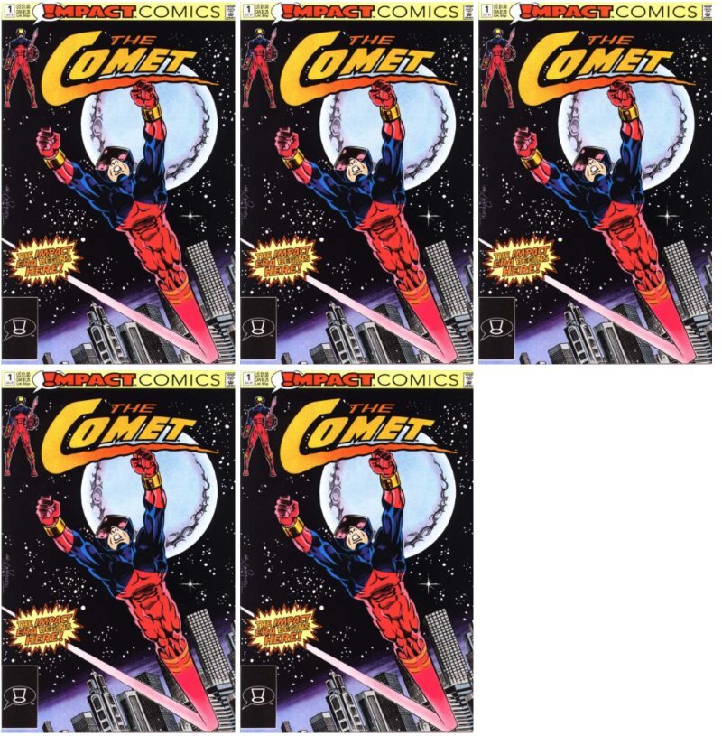 The Comet #1 Direct Edition Cover (1991-1992) DC Comics - 5 Comics