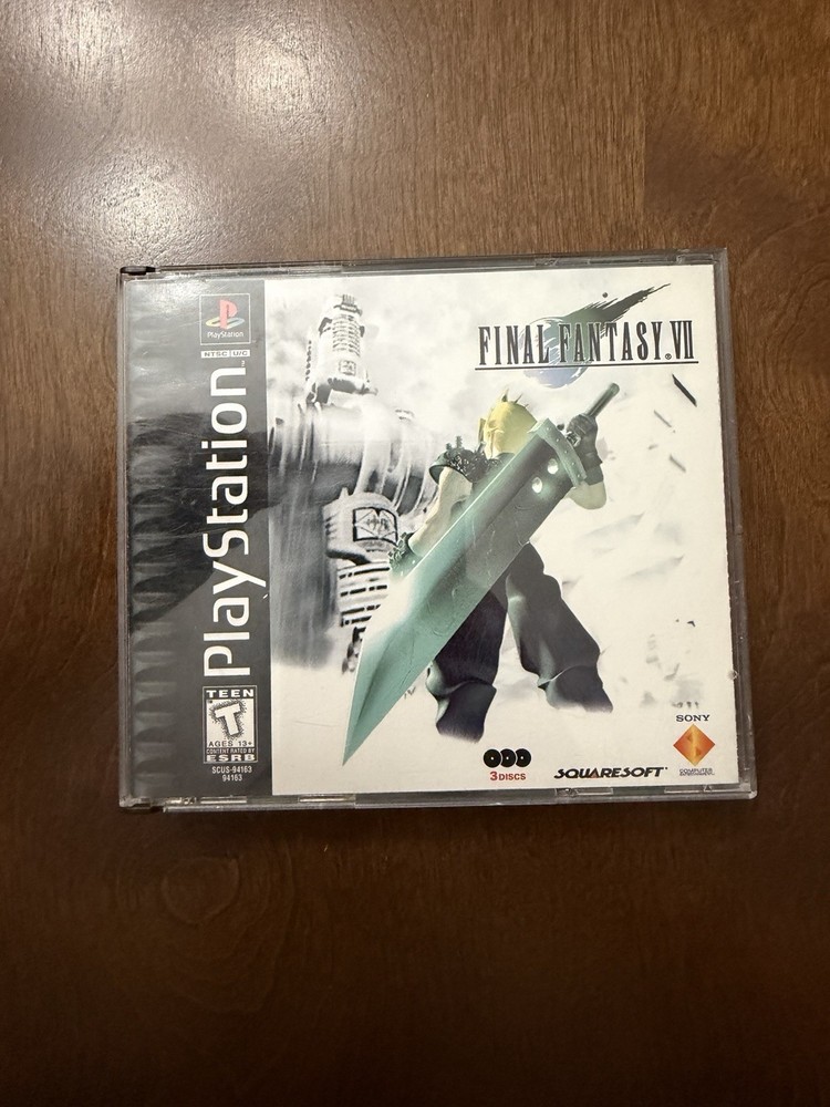 Final Fantasy VII Black Label (PlayStation 1 PS1) FF7 Complete CIB