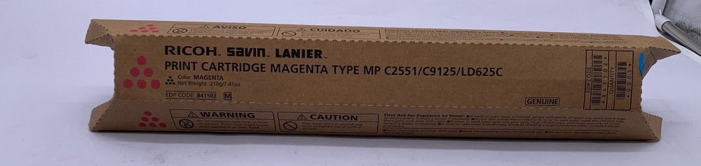 Genuine Ricoh 841502 Magenta High Yield Toner Cartridge, OEM