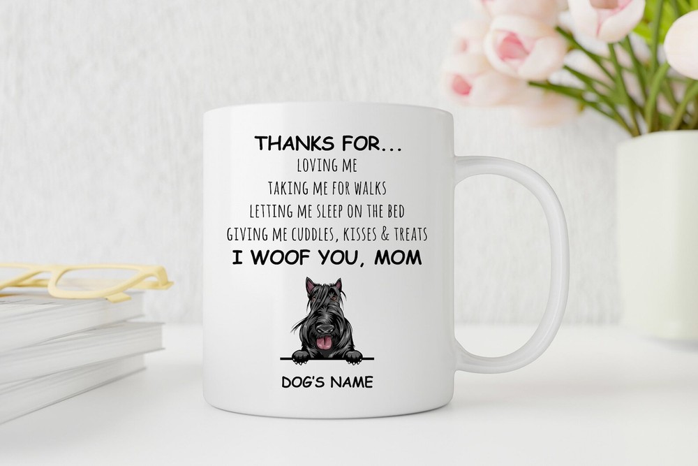 Scottish Terrier Mug Gift for Dog Lovers - Funny and Cute Terrier Themed Drinkware  