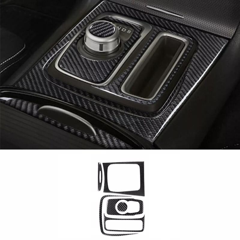 Car Interior Gear Shift Kit Carbon Fiber For 2015-2022 Chrysler 300 Car