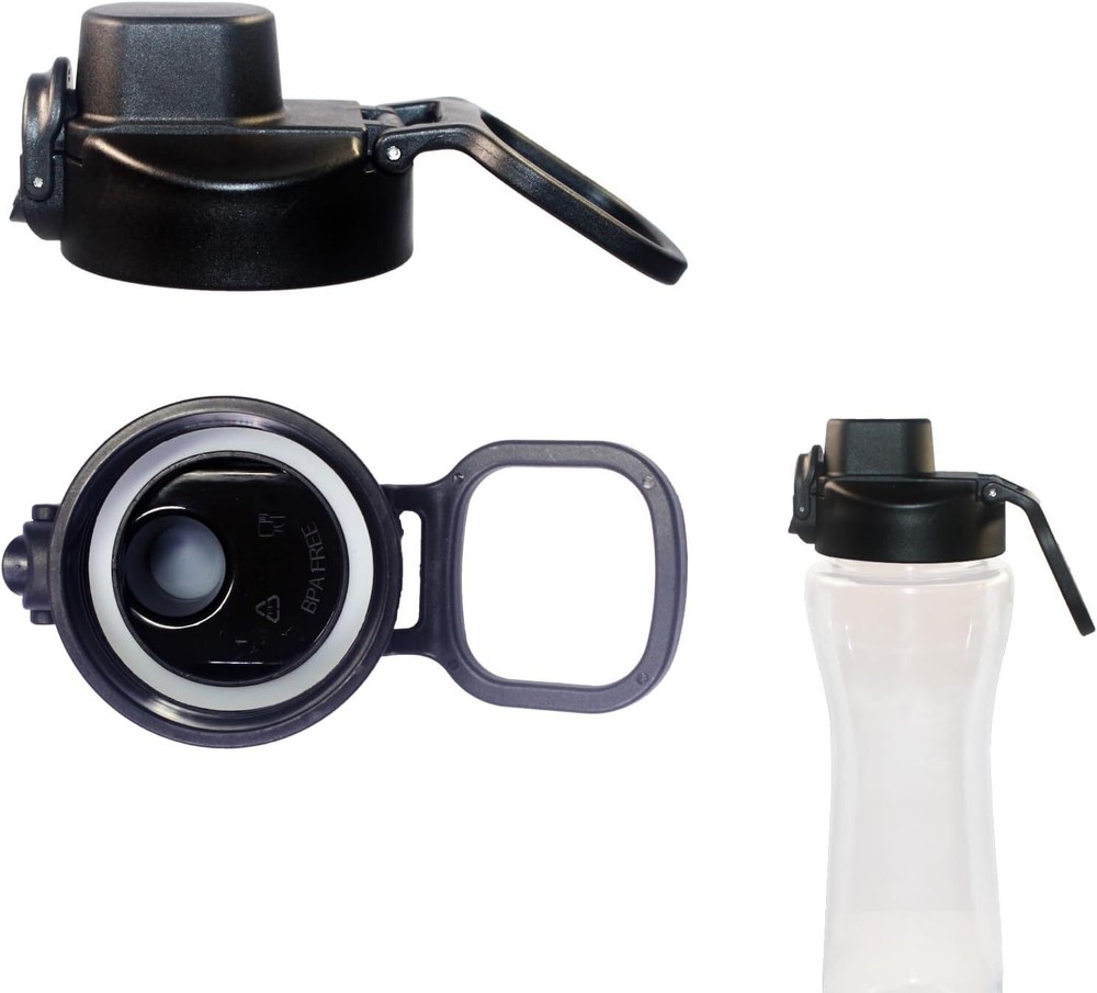Auto Flip Black Wide Mouth Lid for Cirkul and Hydro Flask Water Bottles