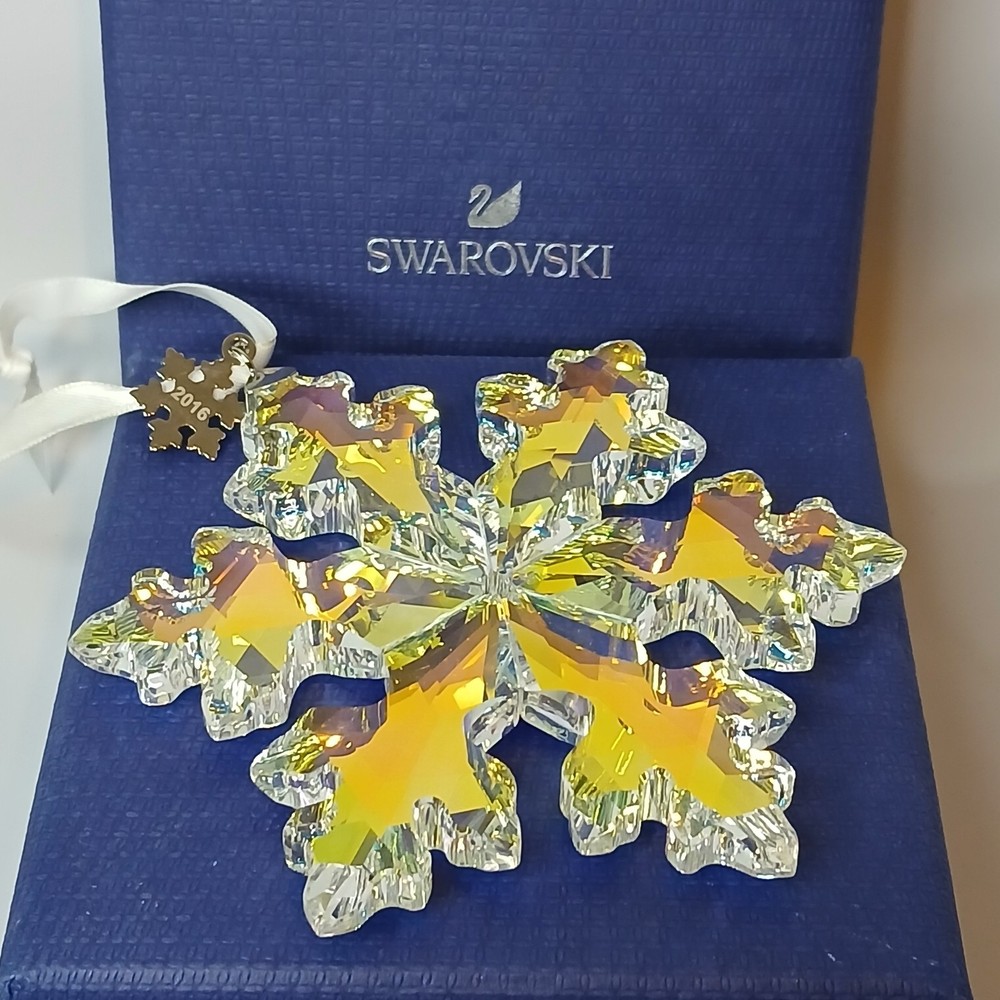 Swarovski Crystal Borealis snowflake 2016 Christmas ornament 20th anniv.