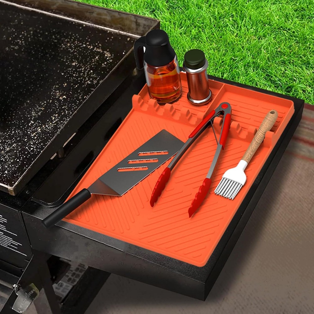 Blackstone Griddle Silicone Mat Orange Accessories for Cooking and Grilling
