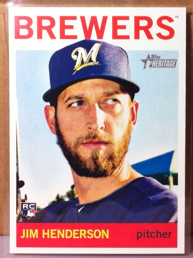 2013 Topps Heritage High Number Milwaukee Brewers Team Set Jim Henderson Single Card