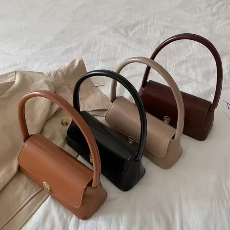 Vintage Women Shoulder Bag Underarm Handbag Retro Style