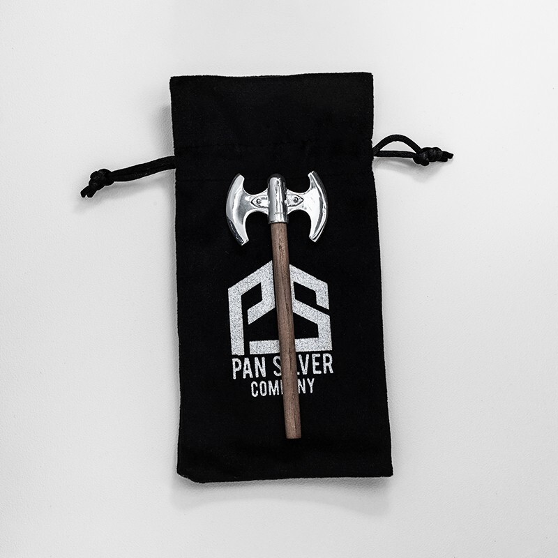 .999 Fine Silver Viking Axe