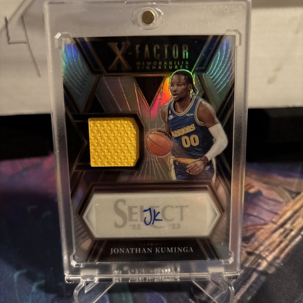 2022-23 Panini Select X-Factor Memorabilia Signatures 106/149 Jonathan Kuminga