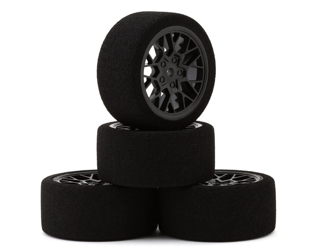 Pro-Line Losi® NASCAR® Fifty6 1/12 Pre-Mounted Foam Tires (Black) (4)w/8mm Hex