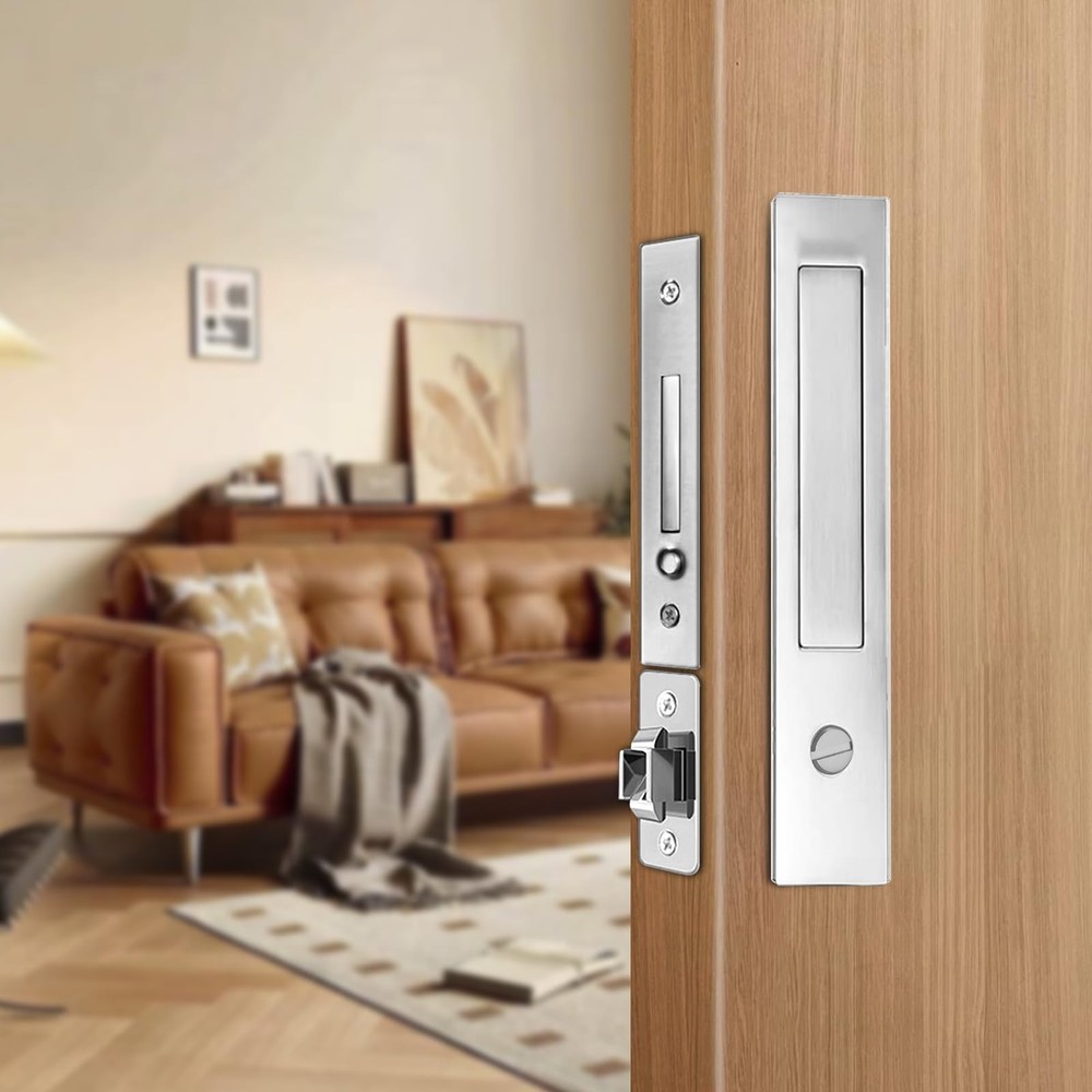 Sliding Barn Pocket Door Lock Hardware for Home Security  