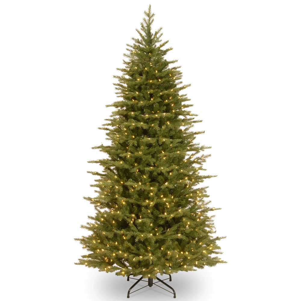 6.5 ft Nordic Spruce Slim Artificial Christmas Tree with Green Needles by National Tree Company