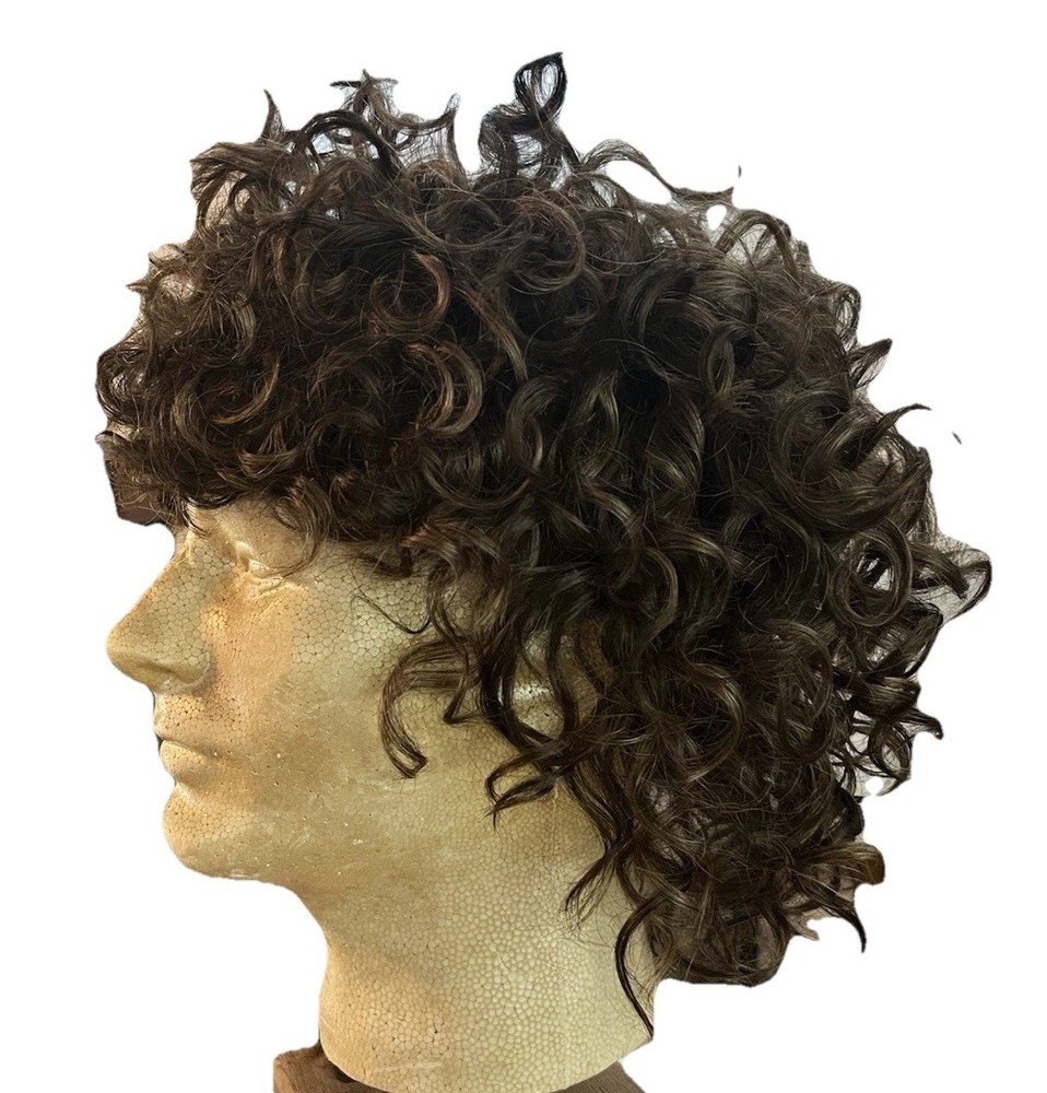 Paula Young A5454 Marissa Short Curly Layered Wig in 8-12A Brown