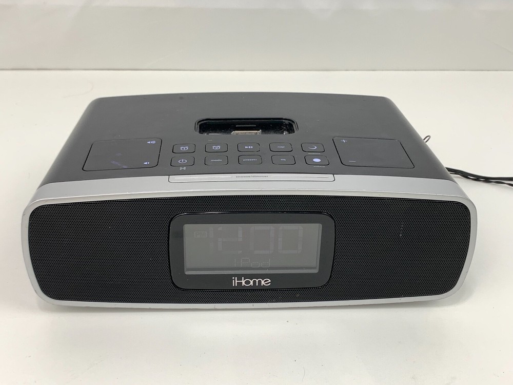 iHome iA90 Alarm Clock - w/ OEM Original Power Supply - Tested & Works!