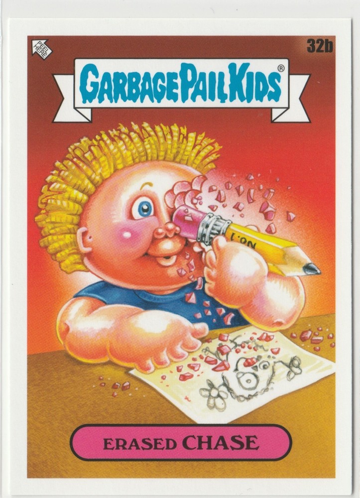2020 GPK Late To School Erased Chase #32b Garbage Pail Kids Card
