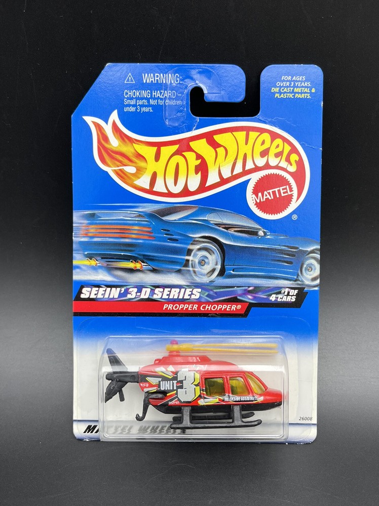 Hot Wheels 2000 Proper Chopper Seein 3-D Series 1/4 Mattel Collector Number 009
