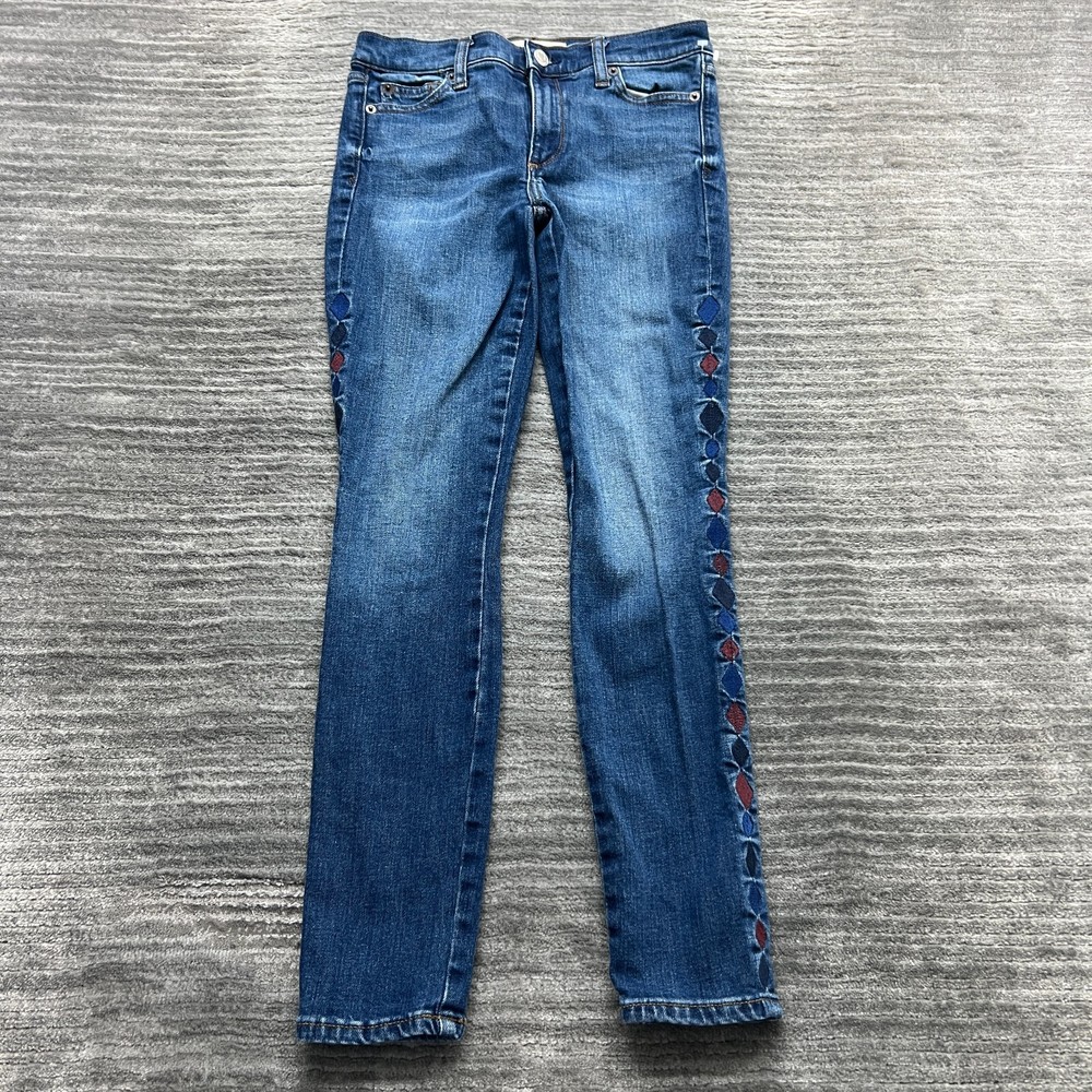 GAP Jeans Size 24R Womens True Skinny Ankle Mid Rise Medium Wash Blue Denim