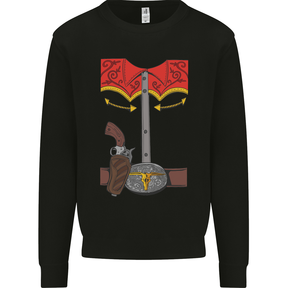 Cowboy Costume Outfit for Men Stag Party Sweatshirt Jumper
