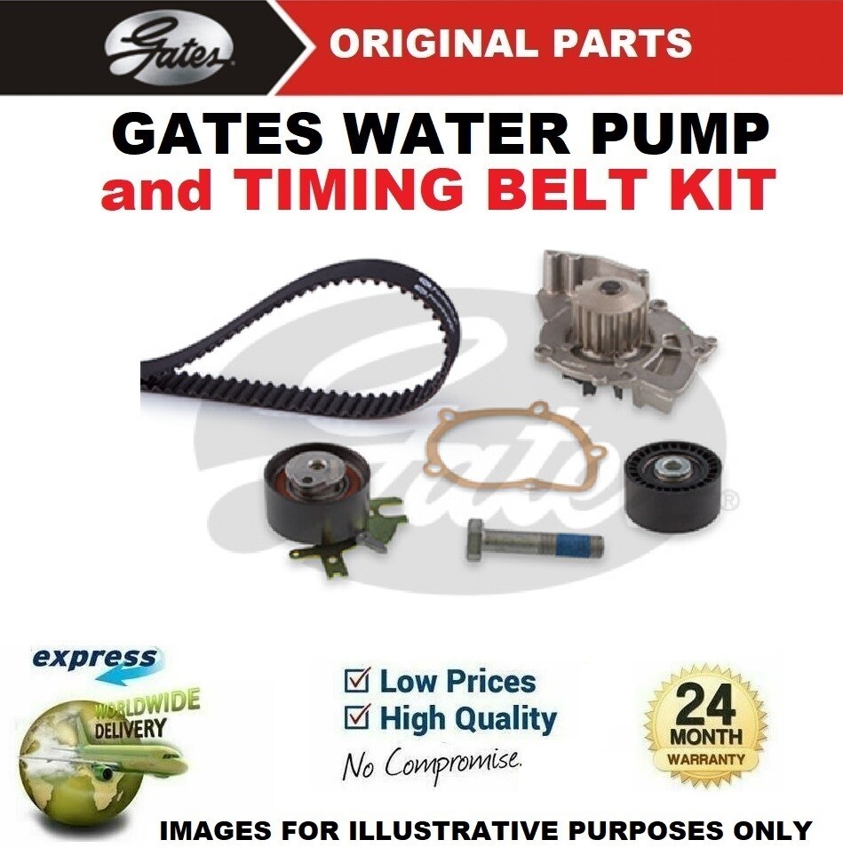GATES WATER PUMP & TIMING BELT KIT for CITROEN DISPATCH 2.0HDi 140 2007->