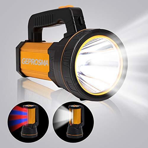 Powerful Led Flashlight High Lumens Rechargeable, Super Aluminum alloy Black