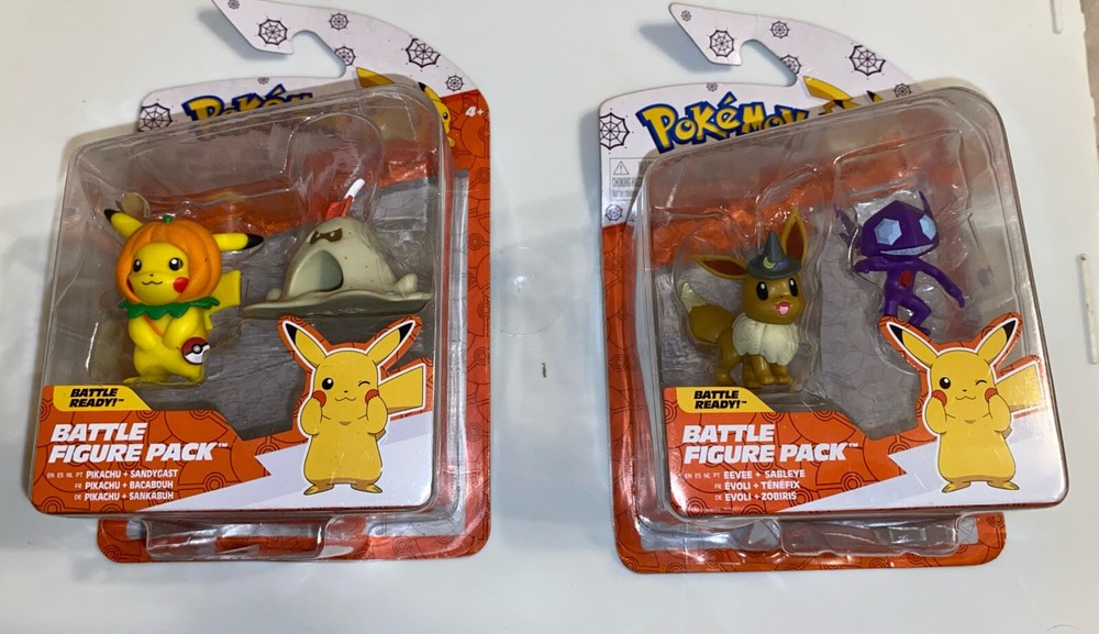 Pokemon EEVEE & SABLEYE And Pikachu & Sandygast  Figures  Nintendo NEW RARE