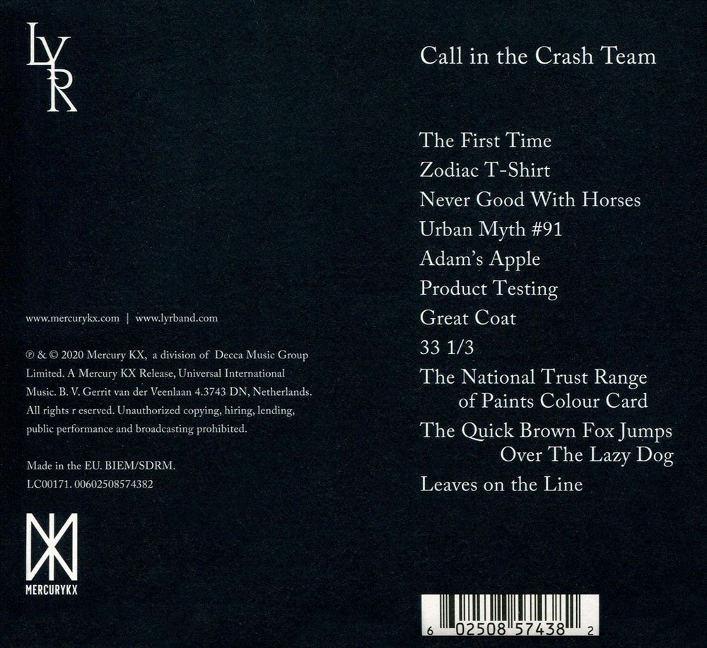 LYR CALL IN THE CRASH TEAM NEW CD