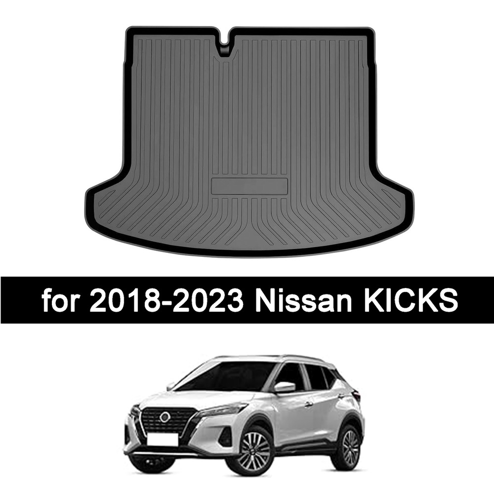 Black TPO Trunk Tray Boot Liner Floor Cover Mat for 2018-2022 2023 Nissan Kicks