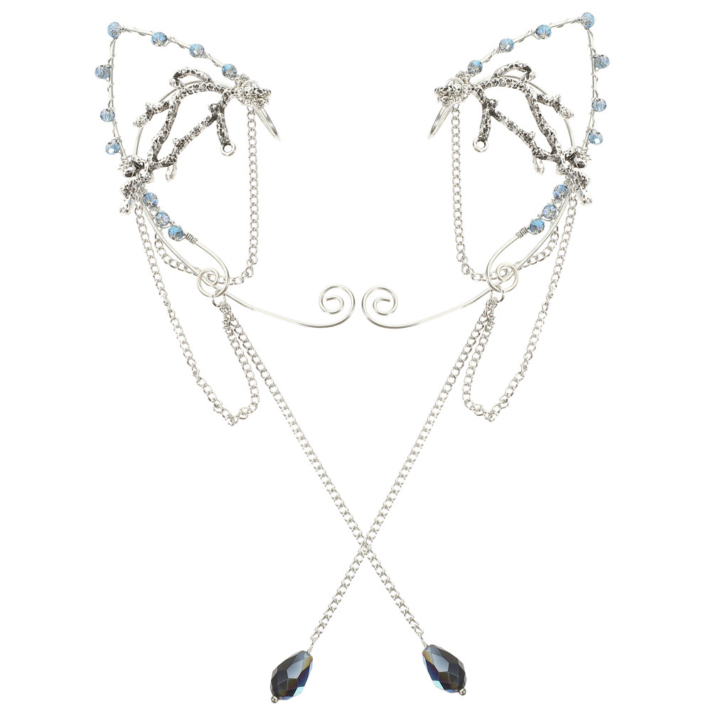 Ear Clips Earrings Statement Nose Hoop Women Tassel Bride Girl