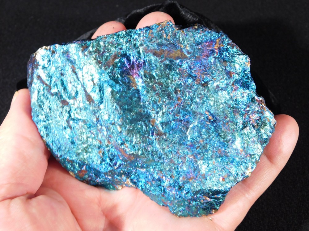 BIG! Bright IRIDESCENT Peacock Copper Chalcopyrite or Peacock Ore Mexico 721gr
