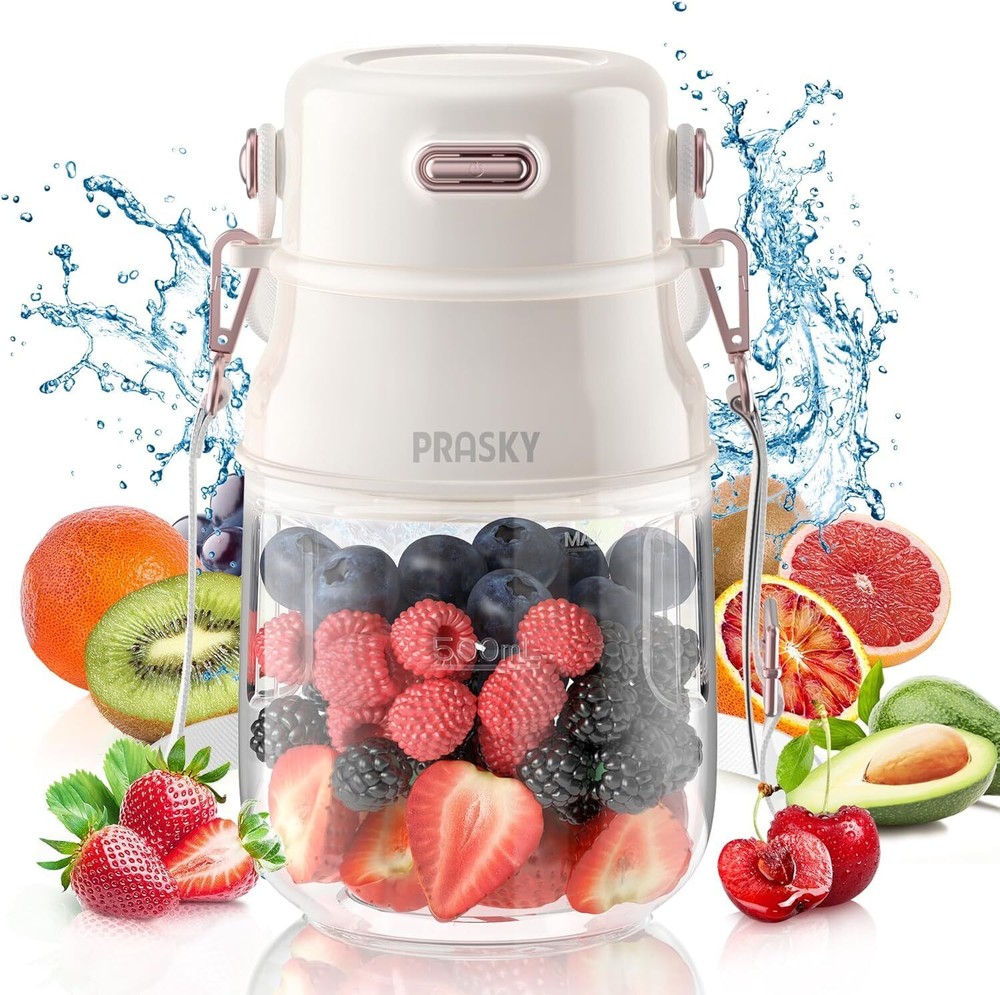 Portable Blender for Shakes Smoothies with 27oz Cup USB Rechargeable Travel Blender