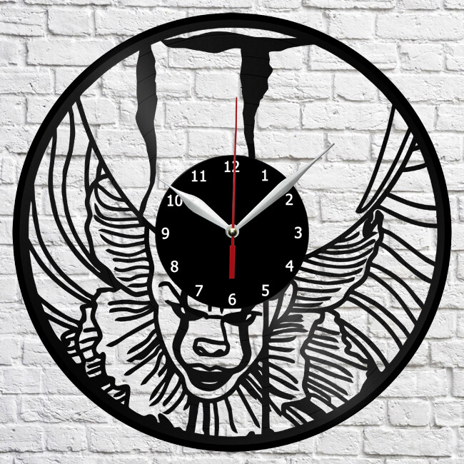 It Vinyl Record Wall Clock Home Fan Art Decor 12'' 30 cm 4547
