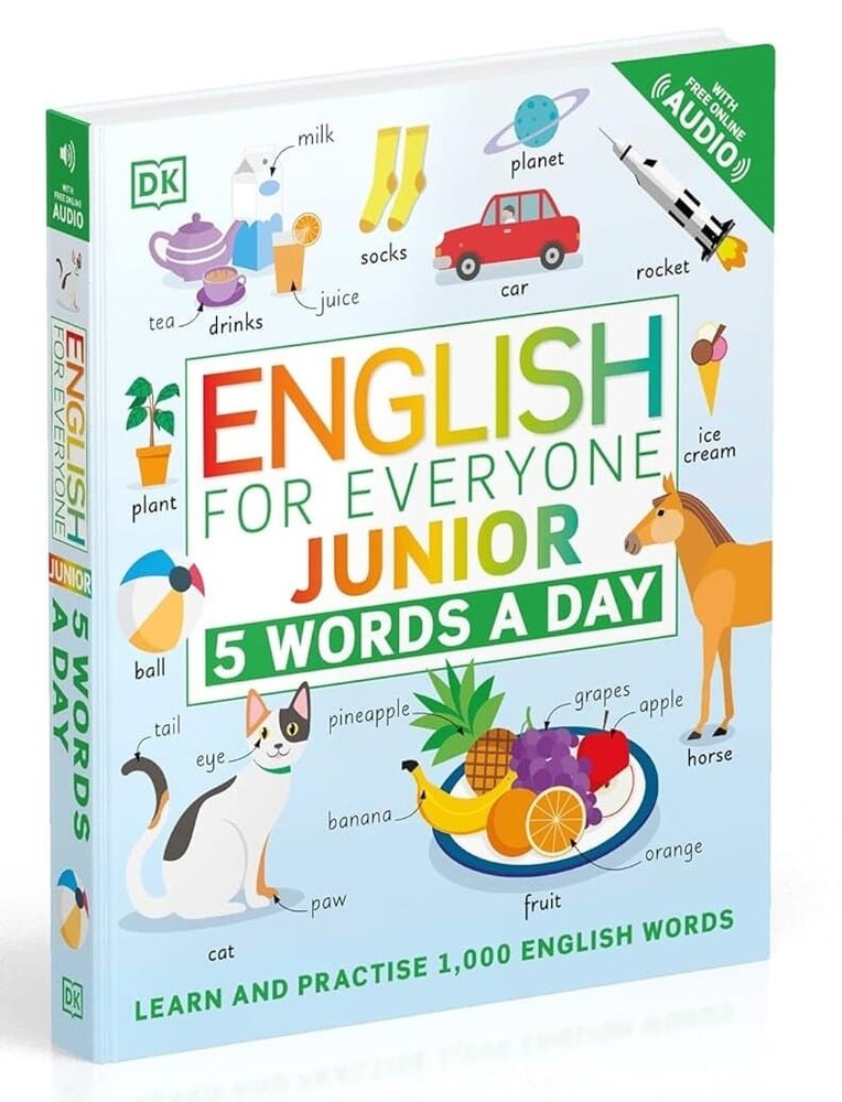 English for Everyone Junior 5 Words a Day - Ages 6-9 - Flexibound