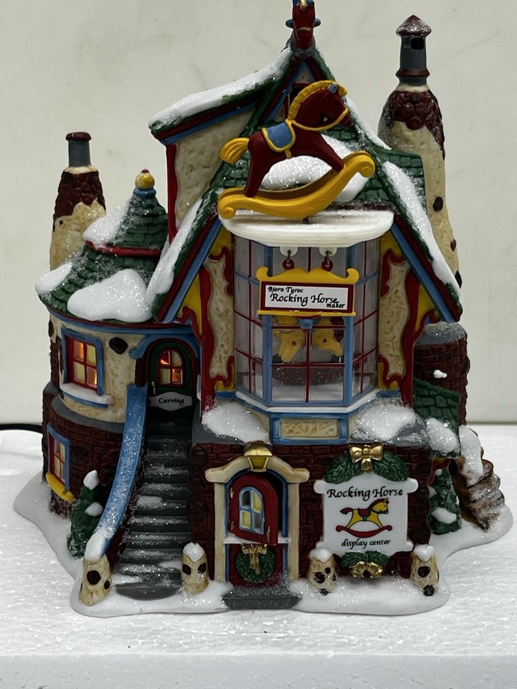 Dept 56 North Pole Series “Bjorn Turoc Rocking Horse Maker” 56775 Excellent !