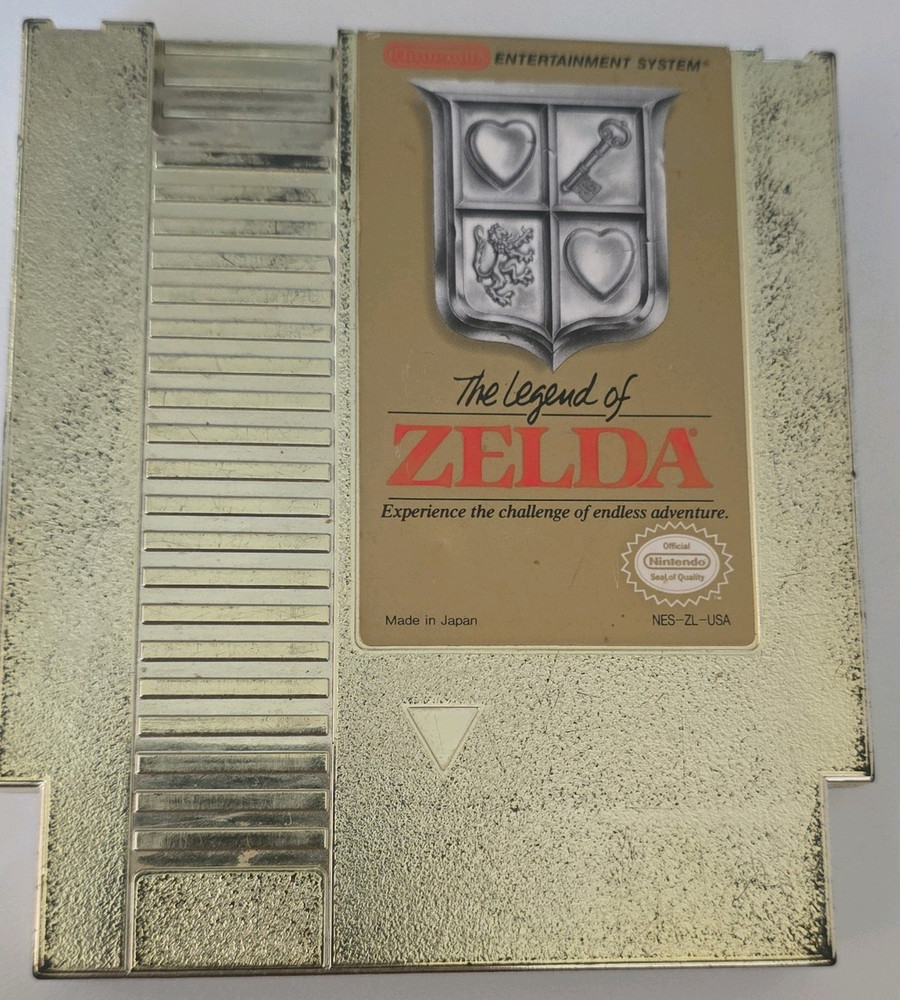 Nintendo The Legend of Zelda Gold Cartridge NES NTSC-U/C 1986 Battery Save