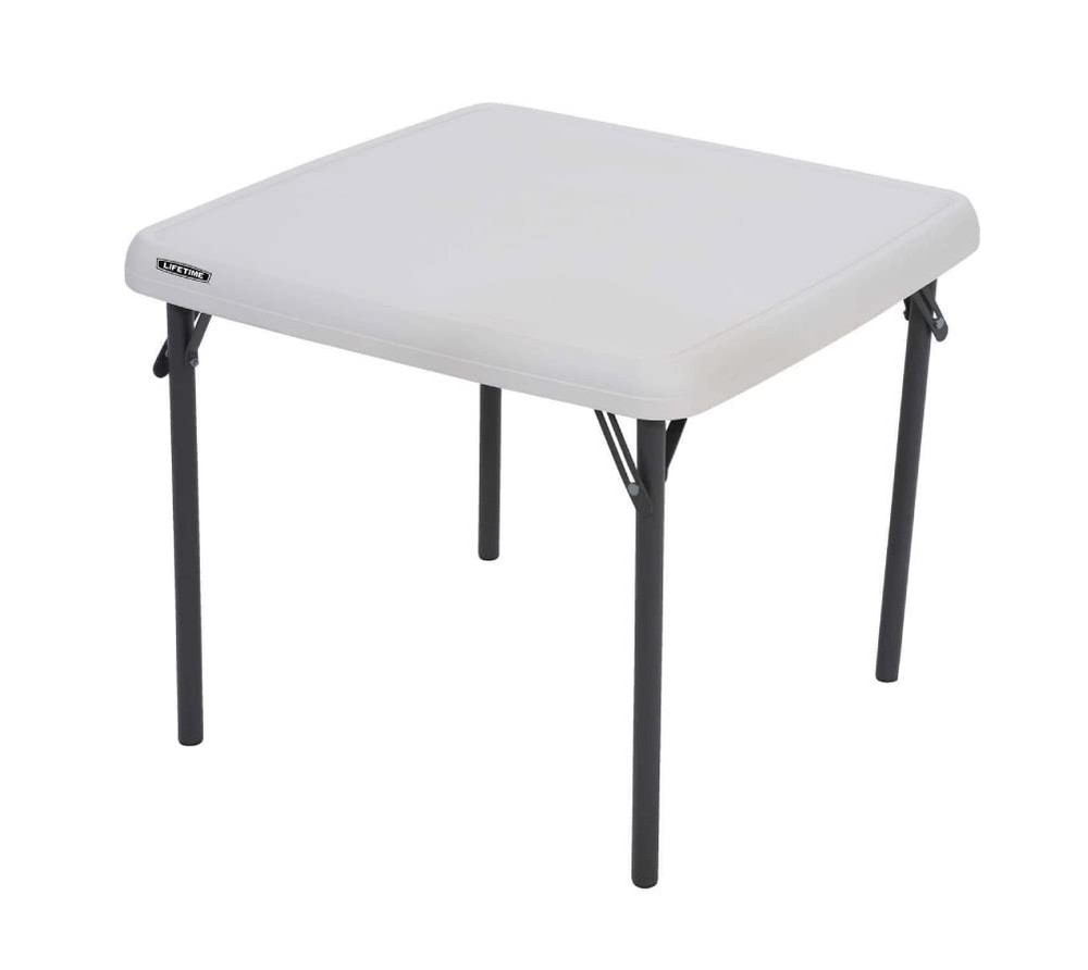 Kids Folding Table Almond 24 Inch Compact & Portable