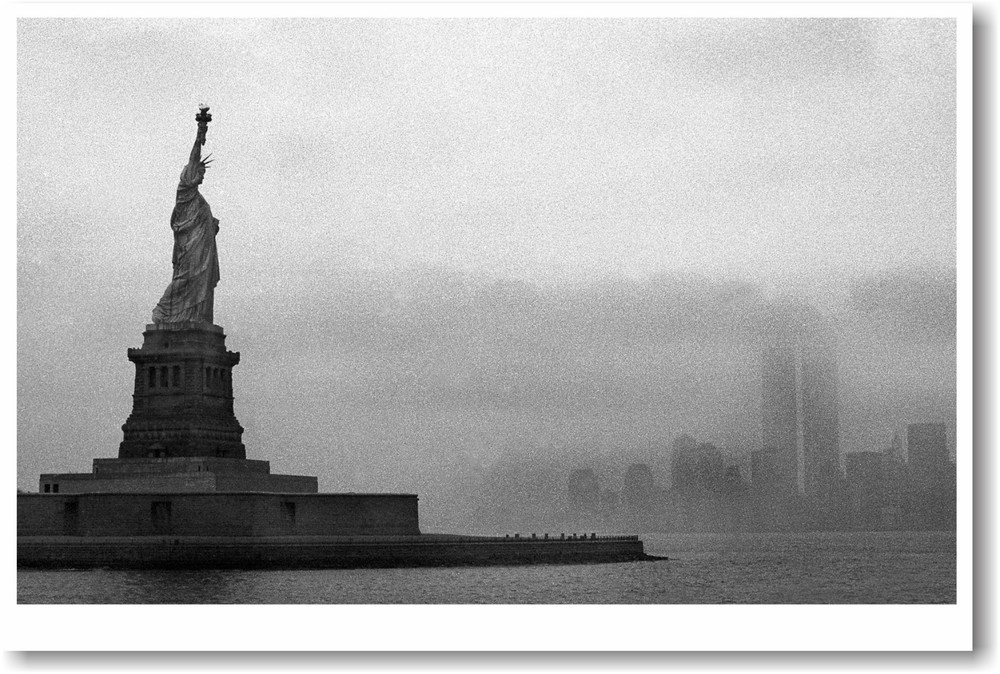Statue of Liberty NYC - Twin Towers -  POSTER