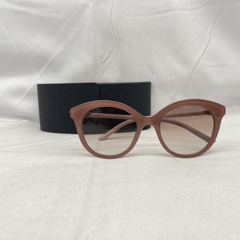 Prada Women's Large Round Pink Gradient Lens Sunglasses SPR02Y