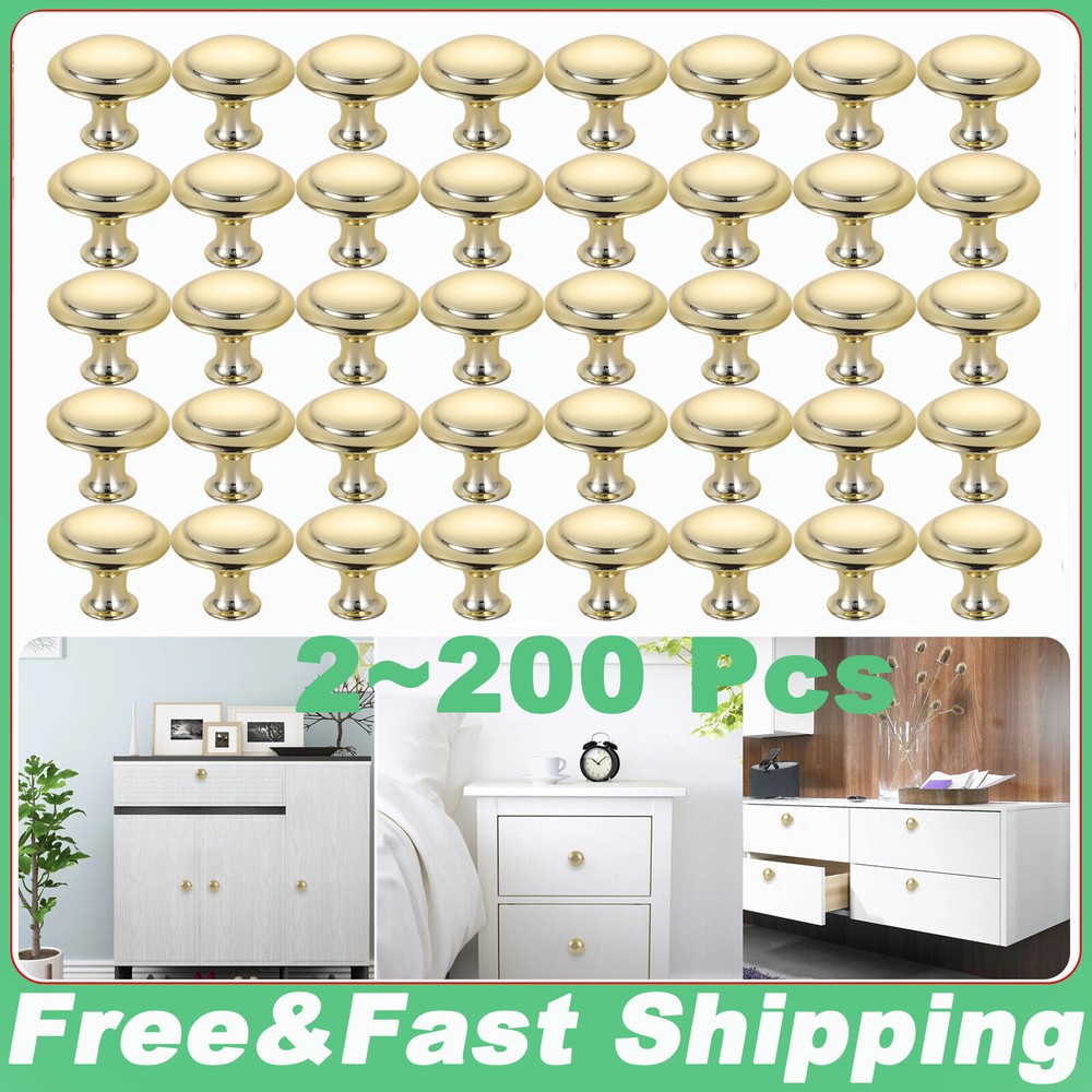 Lot Stainless Steel Door Knobs Cabinet Handles Cupboard Drawer Kitchen Pulls US