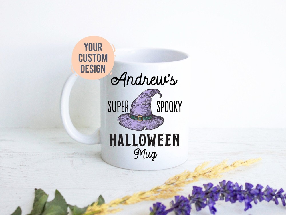 Halloween Mug Personalized Name Spooky Mug Halloween Coffee Mug Halloween Gift