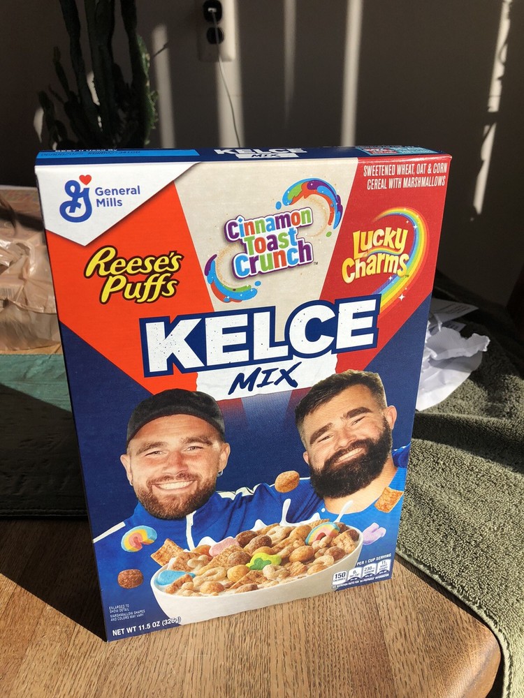 Kelce Brothers Limited Edition Travis Kelce Mix Cereal Box 11.5 oz. SEALED