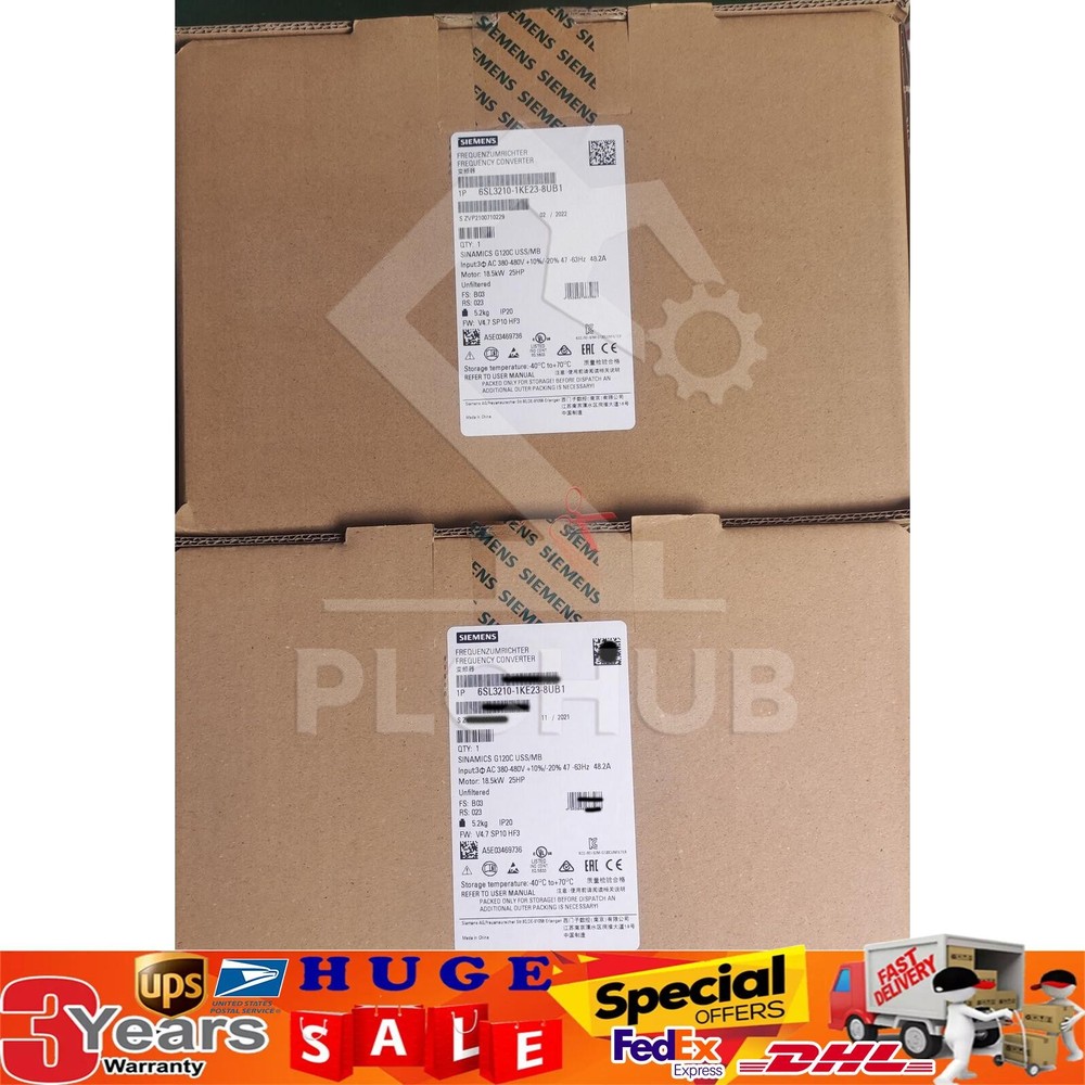 Siemens 6SL3 210-1KE23-8UB1 6SL3210-1KE23-8UB1 SINAMICS G120C 18.5KW inverter