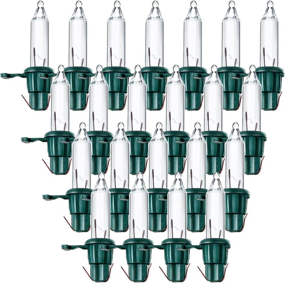 Mudder 60 Count Replacement Christmas Tree Light Bulbs 2.5V 0.425 Watt Replaceme