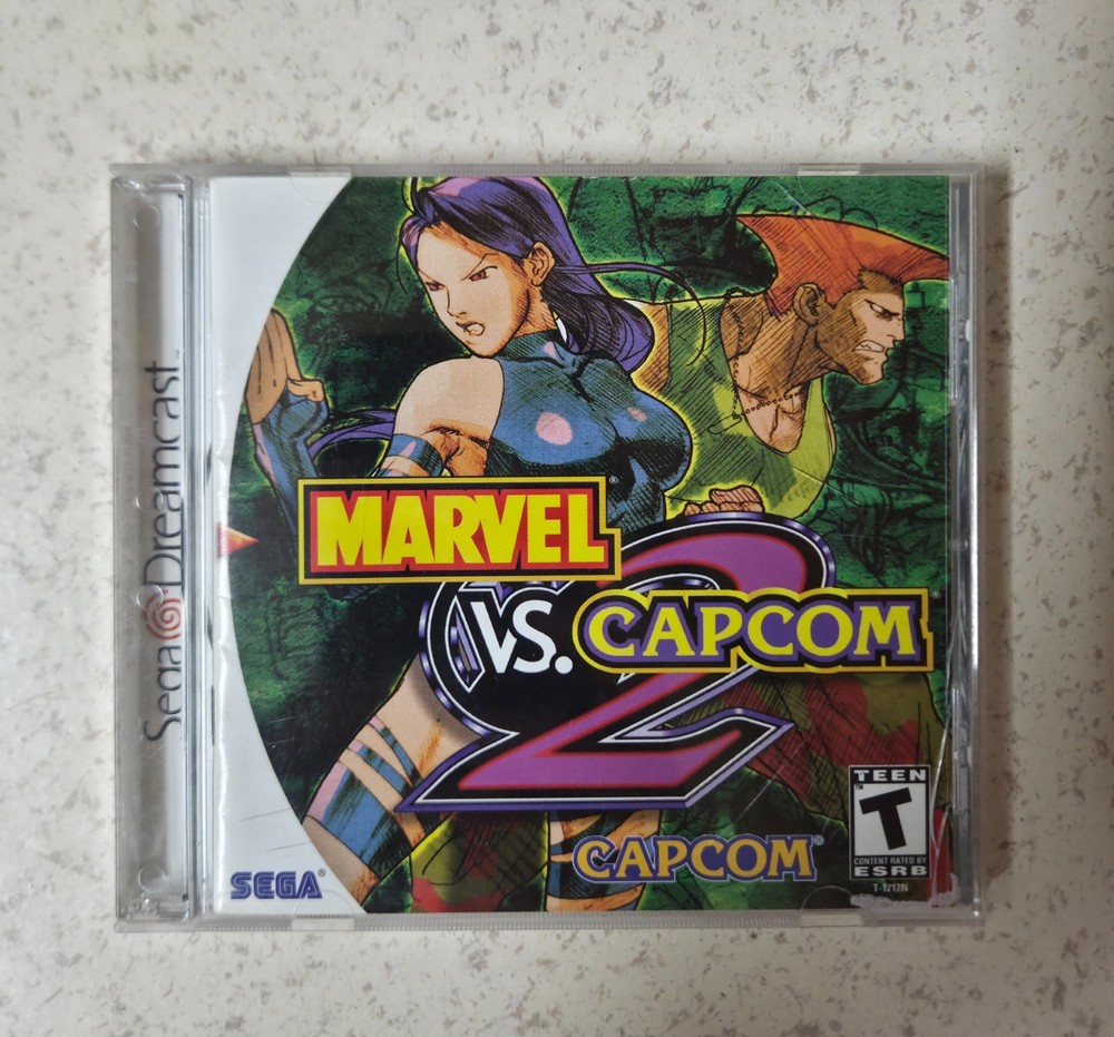 Sega Dreamcast Capcom Marvel Vs Capcom 2 Game Cib Rare! Authentic Tested Dc Mvc2