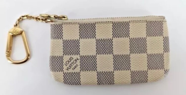 Louis Vuitton Damier Azur Key Pouch Wallet Coin Purse