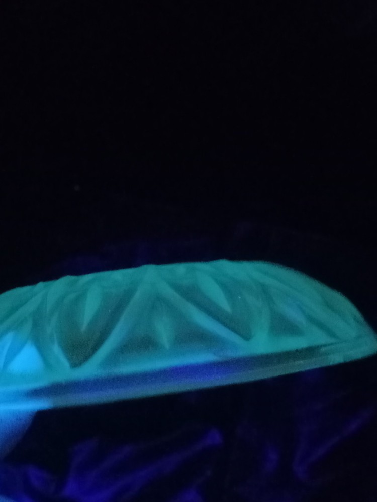 Hazel Atlas Cobalt Blue Uranium Glass 5